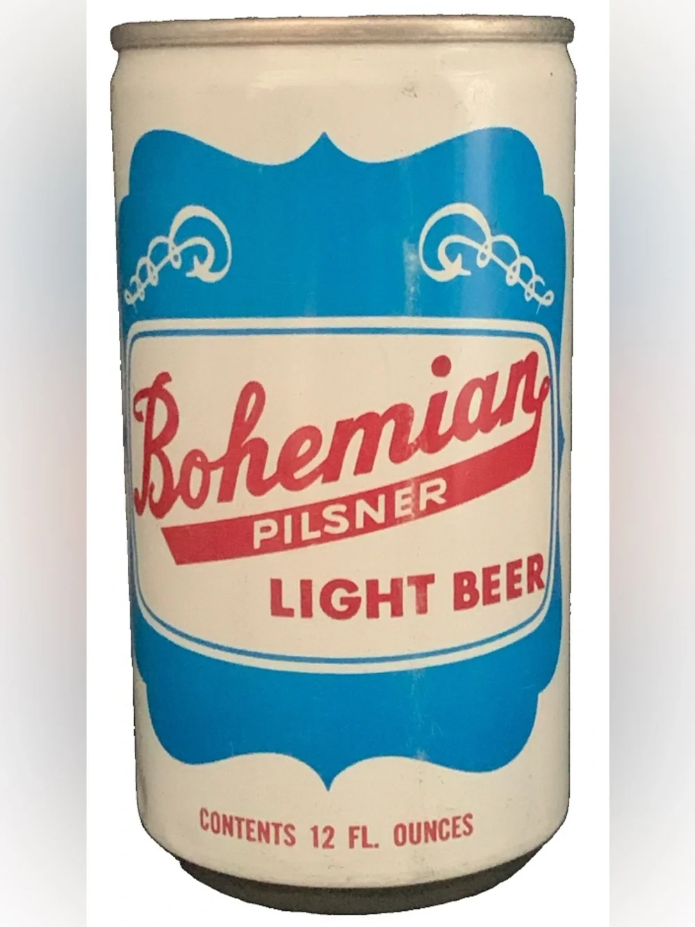 Vintage Beer Can Bohemian Pilsner Light Beer Empty General Brewing Steel Can